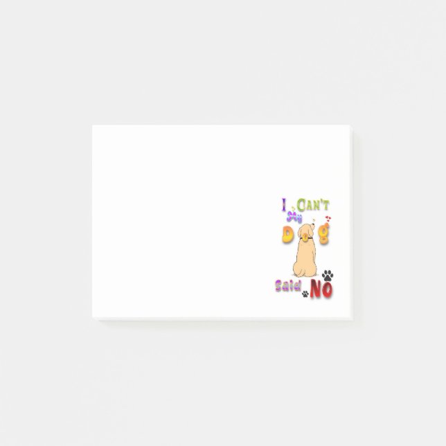 Notas Post-it® No puedo decir que mi perro no (Anverso)