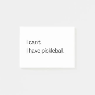 Notas Post-it® No puedo tener pickleball