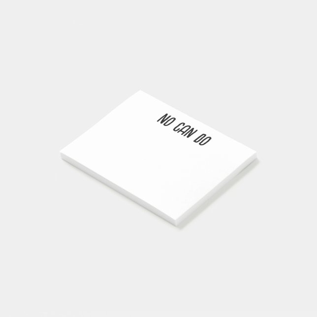 Notas Post-it® No se puede hacer (En perspectiva)