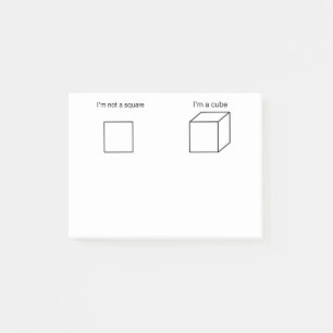 Notas Post-it® No soy un cuadrado