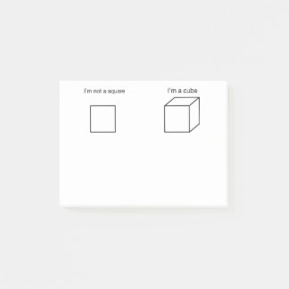 Notas Post-it® No soy un cuadrado