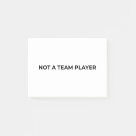 Notas Post-it® No soy un jugador de equipo Minimalista Profesiona