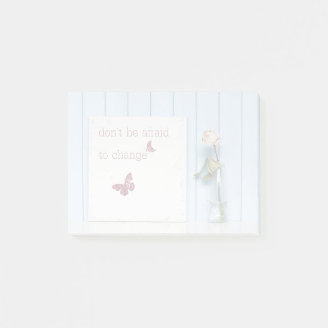 Notas Post-it® No tengas miedo de cambiar (Anverso)