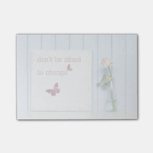Notas Post-it® No tengas miedo de cambiar