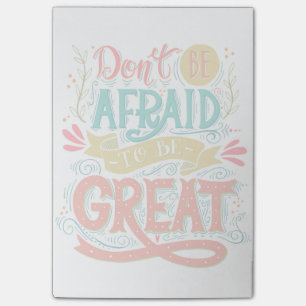 Notas Post-it® No tengas miedo de ser grande