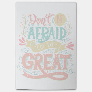 Notas Post-it® No tengas miedo de ser grande