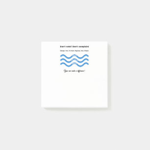 Notas Post-it® ¿No votas? ¡No te quejes!