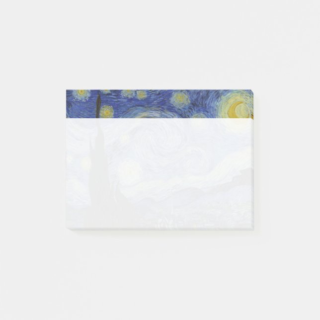 Notas Post-it® Noche estrellada Vincent van Gogh (Anverso)