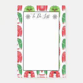 Notas Post-it® Nochebuena fea sudadera oso oso polar snowman para