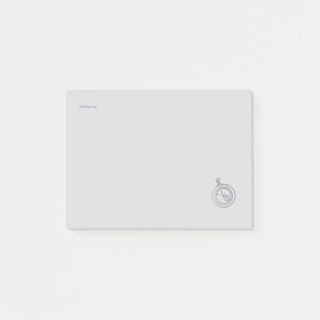 Notas Post-it® Nocturnal Study dark academia Pocket Watch    (Anverso)