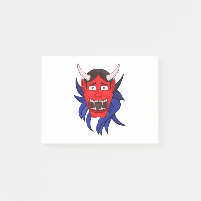 Notas Post-it® Noh Theater Hannya Japonés (Anverso)