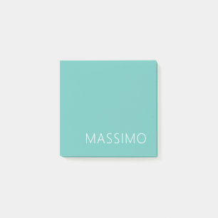 Notas Post-it® Nombre Chic Minimalista Moderno Tendencia Verde Ag
