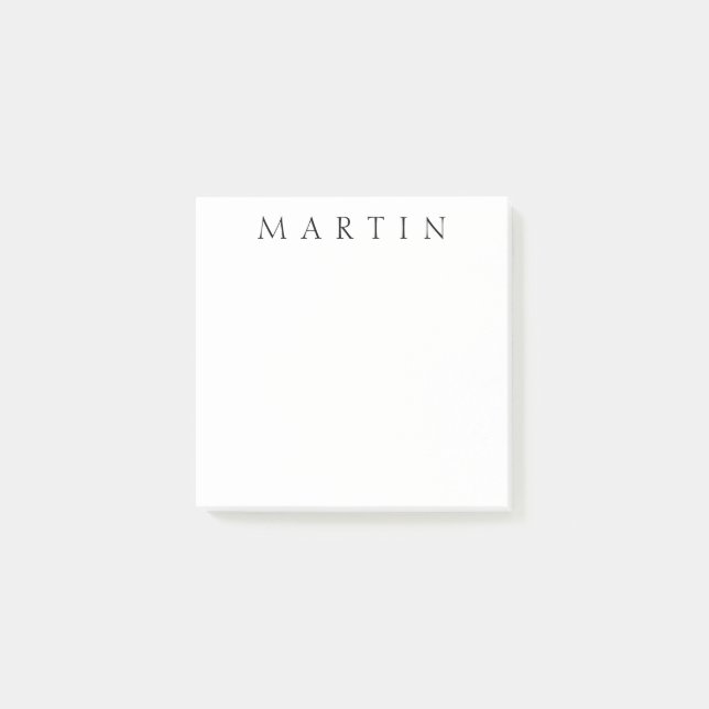 Notas Post-it® Nombre clásico (o palabra) (Anverso)