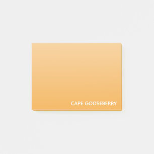 Notas Post-it® Nombre de color amarillo de Gooseberry de Cabo