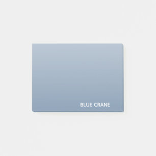 Notas Post-it® Nombre de color azul de la grúa azul