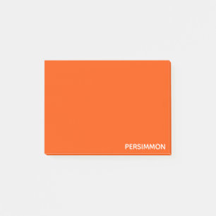 Notas Post-it® Nombre de color rojo de Persimmon