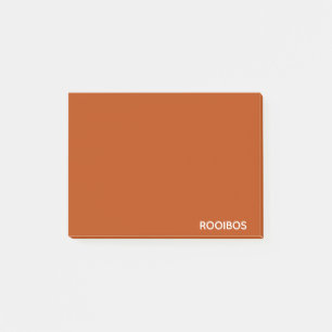 Notas Post-it® Nombre de color rojo marrón de Rooibos