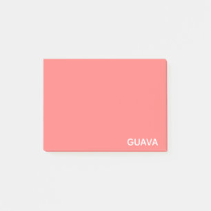 Notas Post-it® Nombre de color rosa guayaba
