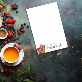 Notas Post-it® Nombre de corazón de gato de dibujos animados nara