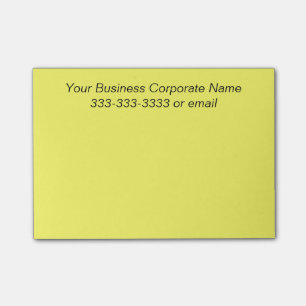 Notas Post-it® Nombre de empresa de negocios modificado para