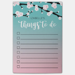 Notas Post-it® Nombre de encargo de Ombre el | de la floración de