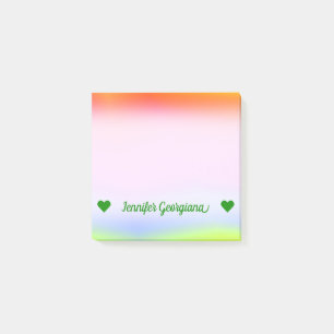 Notas Post-it® Nombre de encargo; Diversión multicolora Arco