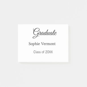 Notas Post-it® nombre de graduado clase de 20XX felicitaciones si