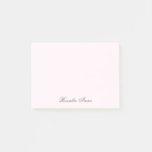 Nombre de guión gris rosado personalizado