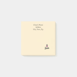 Notas Post-it® Nombre de Iglesia Personalizado Amo a Jesús