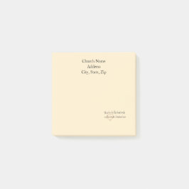 Notas Post-it® Nombre de la Iglesia Personalizado Bendito Sea el 