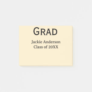 Notas Post-it® nombre de letra negrita grad promoción de 20XX ama