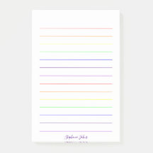 Nombre de monogramas de colores arcoiris coloridos