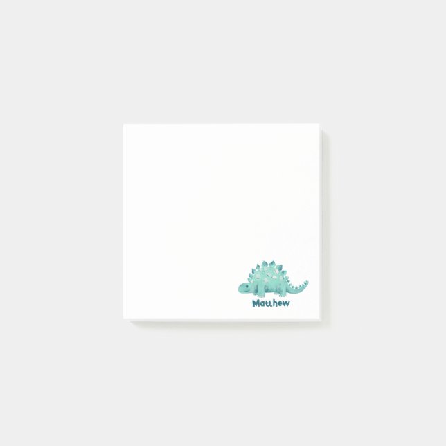 Notas Post-it® Nombre de niños de dinosaurios (Anverso)