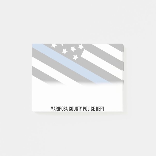 Notas Post-it® Nombre de oficial de bandera estadounidense delgad (Anverso)