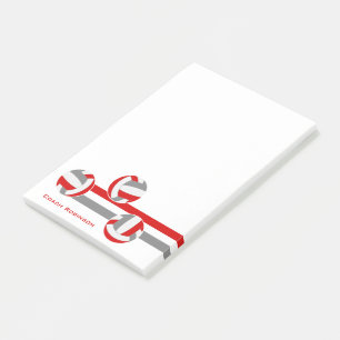 Notas Post-it® nombre del entrenador del personalizado de voleibo