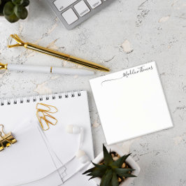 Notas Post-it® Nombre del guión de caligrafía moderna