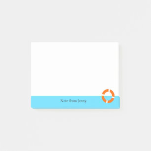 Notas Post-it® Nombre del personalizado del mar del océano de la