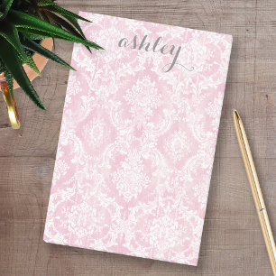 Notas Post-it® Nombre elegante lamentable del gris del rosa en