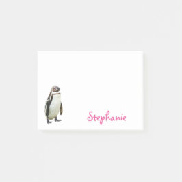 Notas Post-it® Nombre femenino del pingüino lindo