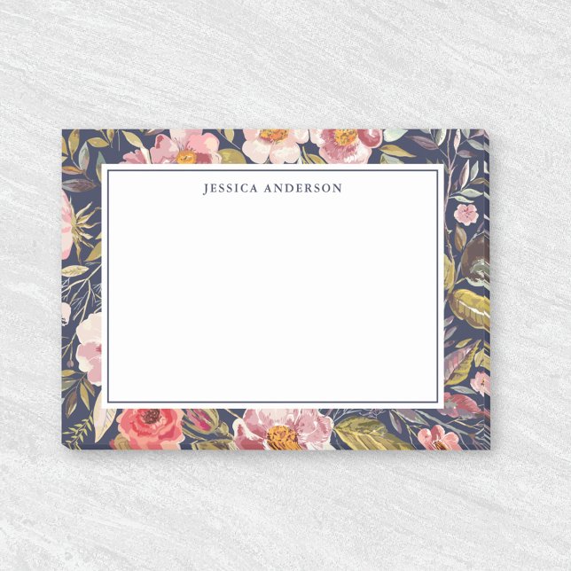 Notas Post-it® Nombre floral y personalizado lúcido (Subido por el creador)