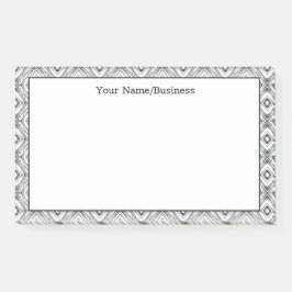 Notas Post-it® Nombre geométrico personalizado moderno