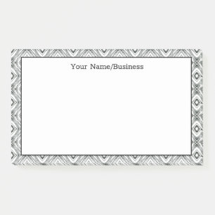 Notas Post-it® Nombre geométrico personalizado moderno