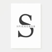 Nombre Minimalista moderno personalizado negro