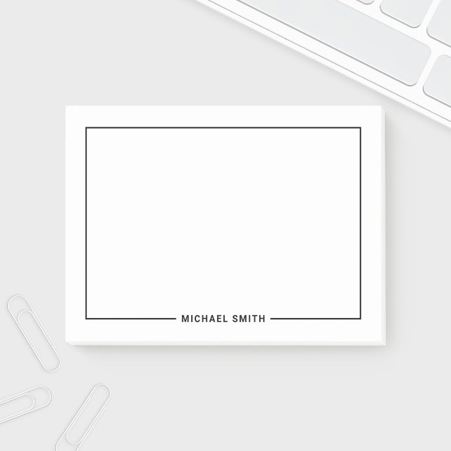 Notas Post-it® Nombre Minimalista personalizado moderno (Subido por el creador)