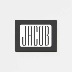 Notas Post-it® Nombre moderno o nombre de marca editable para emp