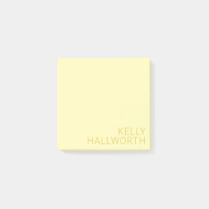 Notas Post-it® Nombre moderno (u otro texto) Amarillo