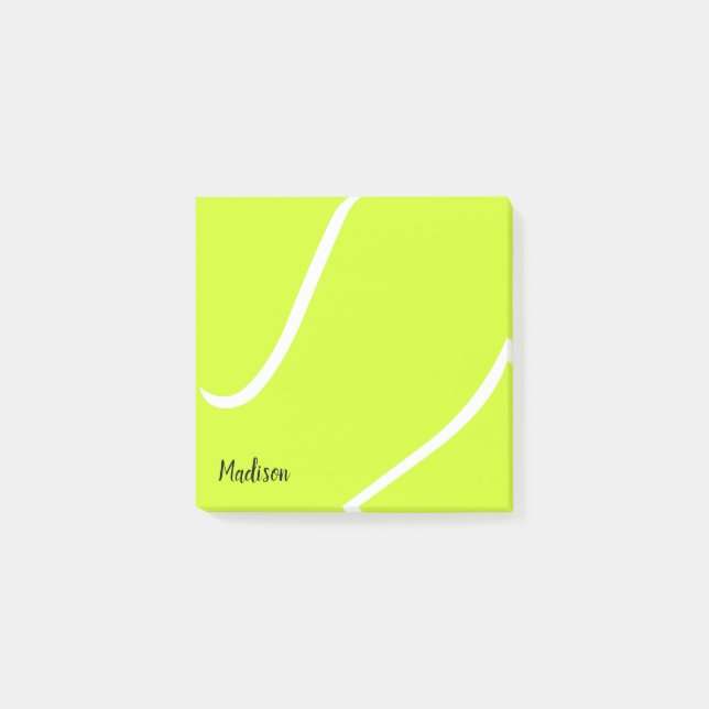 Notas Post-it® Nombre o texto del jugador de tenis de la pelota d (Anverso)