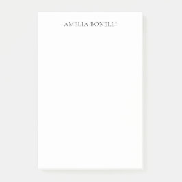 Notas Post-it® Nombre para añadir a la placa profesional Minimali