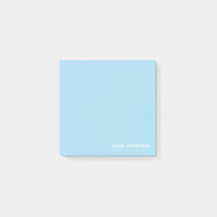 Notas Post-it® Nombre pegajoso azul