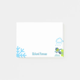 Notas Post-it® Nombre personalizado | Amantes del invierno